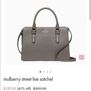 Kate Spade Mulberry Street Lise Satchel